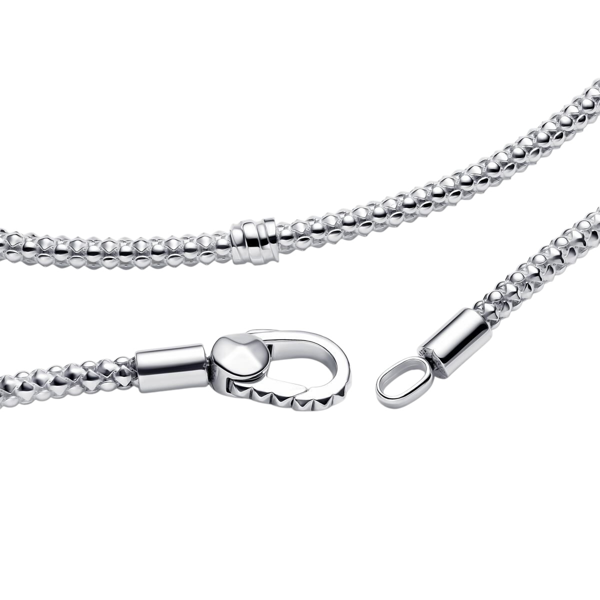 Pulsera Pandora Moments Cadena y Cierre de Tachuelas 593681C01 - Imagen 3