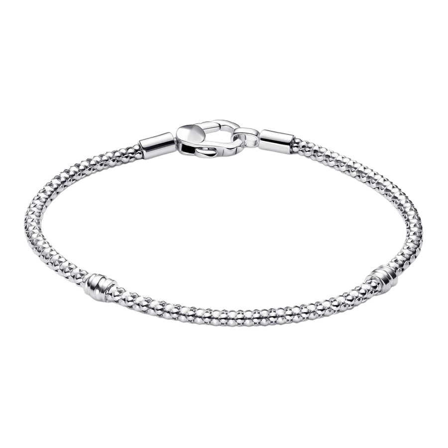 Pulsera Pandora Moments Cadena y Cierre de Tachuelas 593681C01 - Imagen 2
