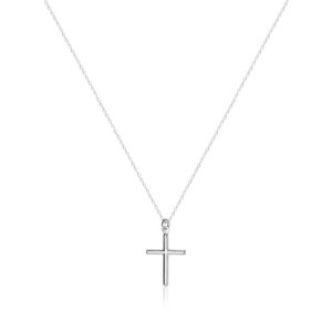 Collar en Plata Cruz lisa