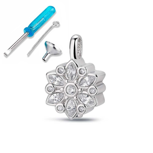 Colgante Plata Siempre Conmigo Flor