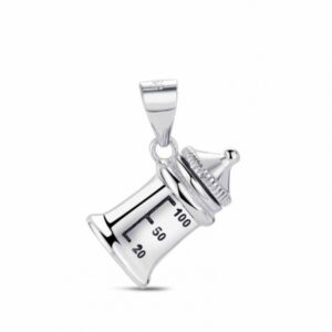 Colgante Plata Siempre Conmigo Biberón Porta Gota