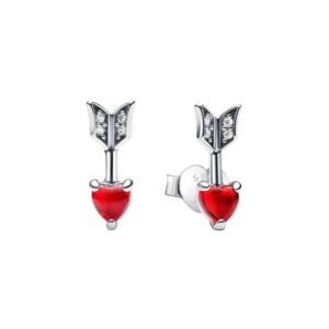 Pendientes Flecha y Corazón Cristal de Murano 293668C02