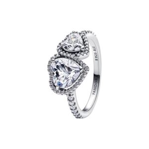 Anillo Corazones Halo Brillante 193659C01