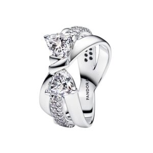 Anillo Banda Cruzada lazo Brillante 193553C01