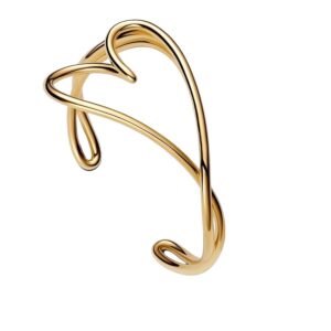 Pulsera Rígida Corazón forma Orgánica