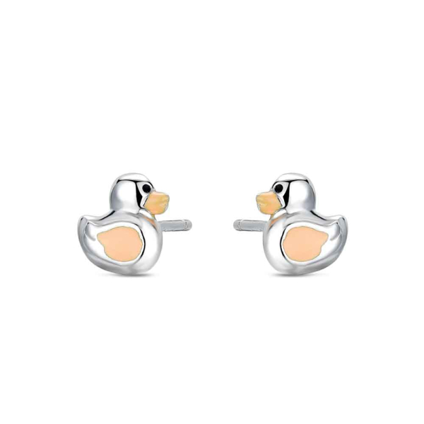 Pendientes Plata Patito