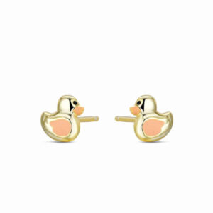 Pendientes Plata Dorada Patito