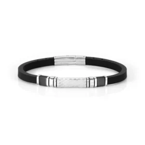 Pulsera City Caucho y Placa Decorada  028807 001