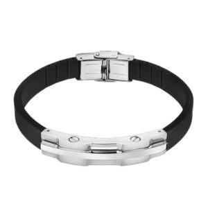 Pulsera Lotus Style Acero Caucho LS2455-2/1