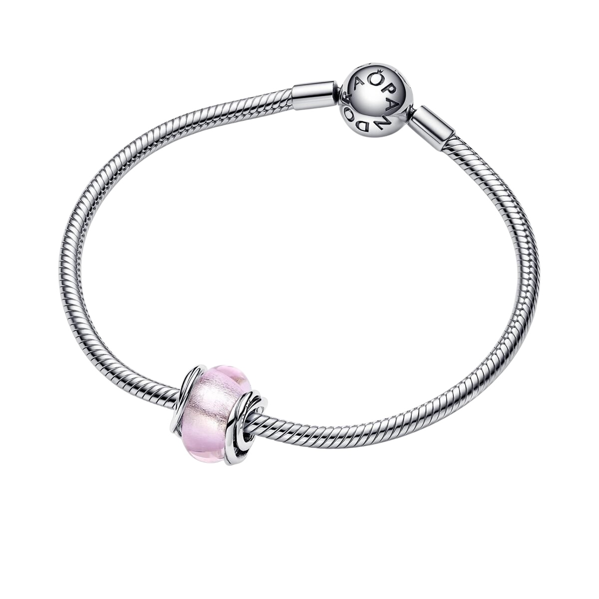 Charm de Cristal de Murano Rosa Envuelto 793241C00 - Imagen 2