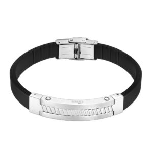 Pulsera Lotus Style Acero Caucho LS2454-2/1