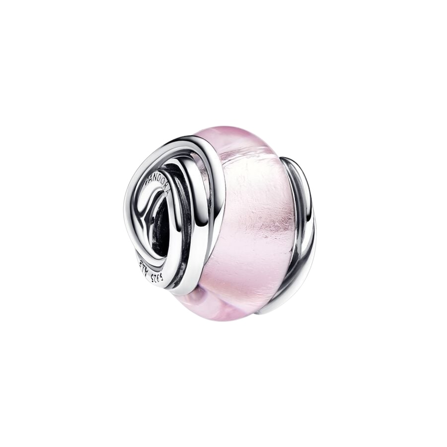 Charm de Cristal de Murano Rosa Envuelto 793241C00