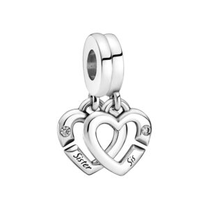 Charm Colgante Hermanas Unidas Corazones Divisibles 799538C01