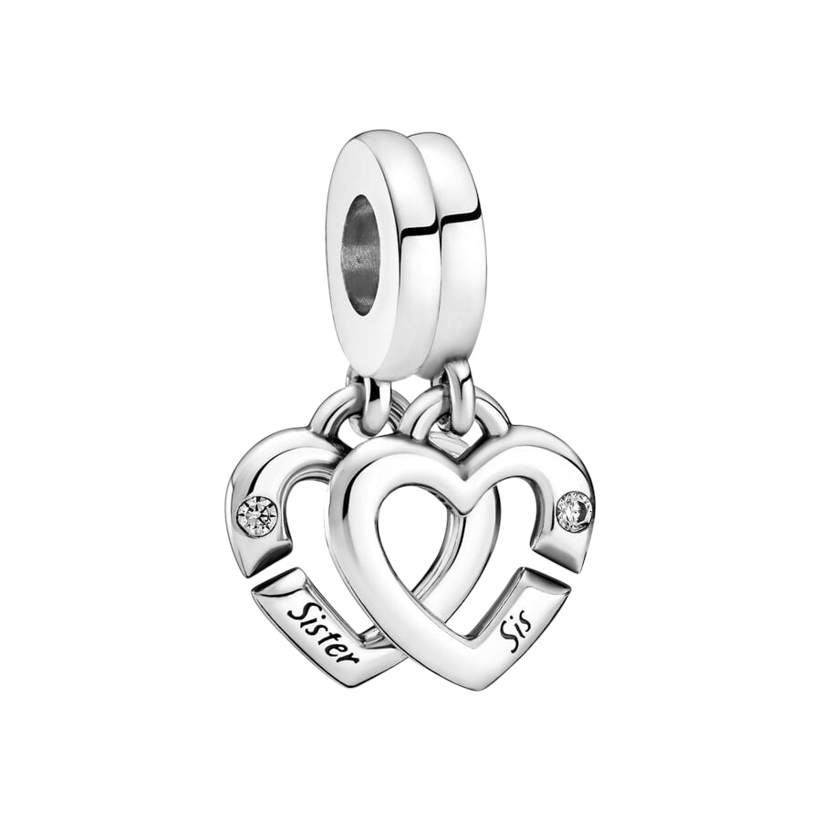 Charm Colgante Hermanas Unidas Corazones Divisibles 799538C01