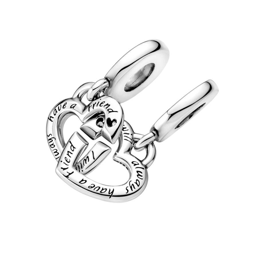 Charm Colgante Hermanas Unidas Corazones Divisibles 799538C01 - Imagen 2