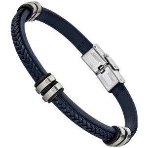 Pulsera Lotus Style Acero Piel LS1829-2/5