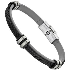 Pulsera Lotus Style Acero Piel LS1829-2/4