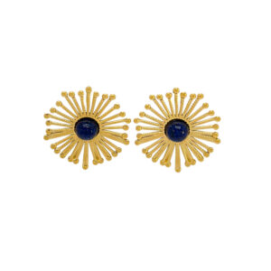Pendientes Acero Dorado FLor Lapis