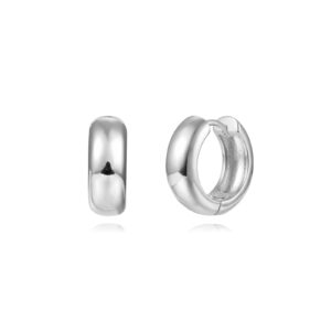 Pendientes Aro Plata 16mm Ancho 5mm