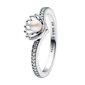 Anillo Perla Cultivada de Agua Dulce Tratada Concha Princesa Ariel de Disney 193654C01