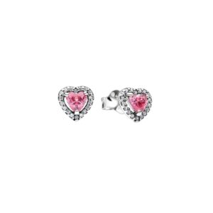 Pendientes de Botón Corazón  Rosa 298427C02