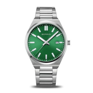Reloj Bering Acero Esfera Verde Tornasolada 17639-708