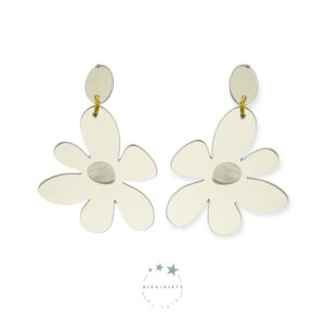 Pendientes Big Daisy Plata
