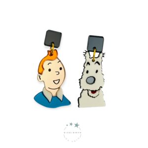 Pendientes Tin Tin y Milu