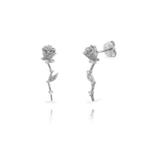 Pendientes Plata Rosa con Circonitas