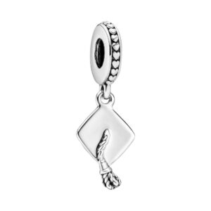 Charm de Graduación Birrete en Plata de Ley 791892