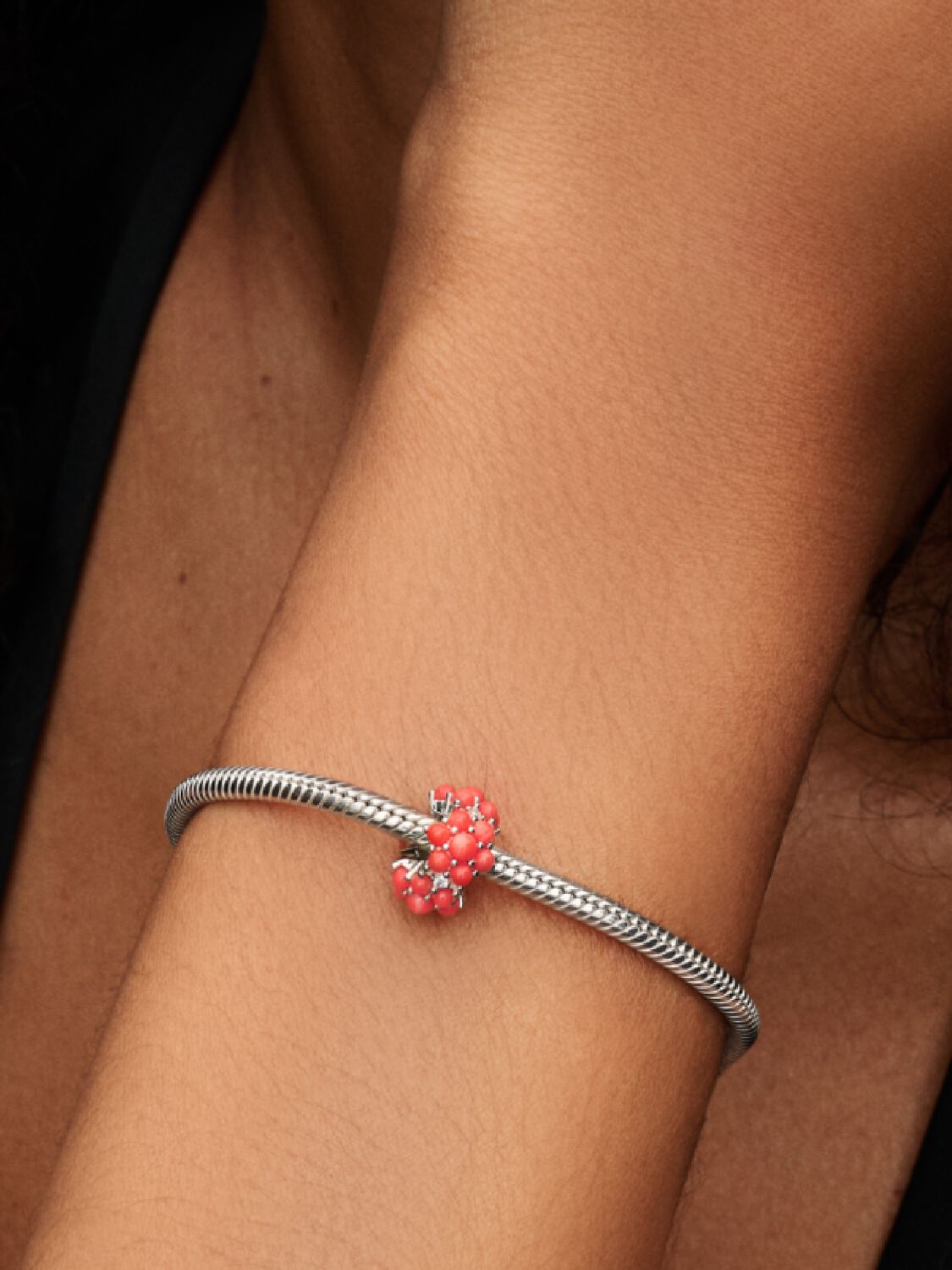 Charm Océano de Color Coral Plata de Primera Ley 793897C01 - Imagen 3