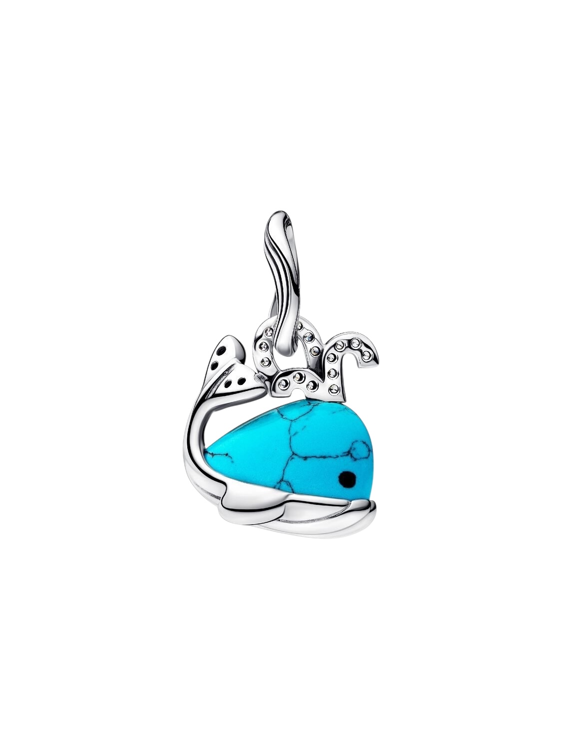 Charm Colgante Ballena Color Turquesa Plata de primera ley 793822C01 - Imagen 2