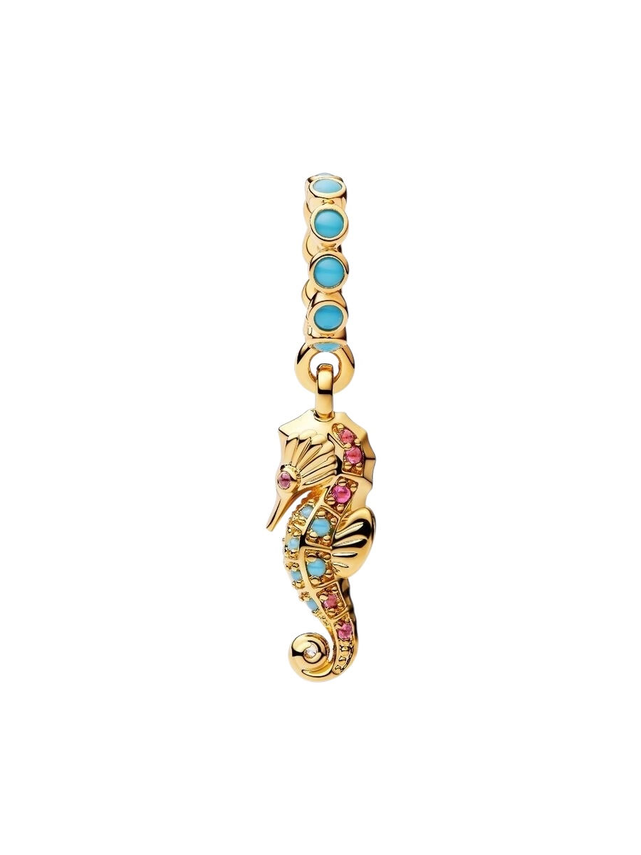 Charm Colgante Caballito de Mar Recubrimiento en oro de 14k 763895C01 - Imagen 2