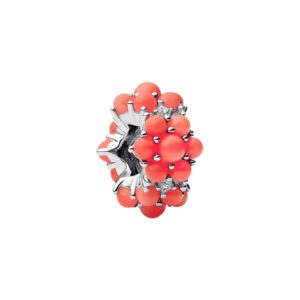 Charm Océano de Color Coral Plata de Primera Ley 793897C01