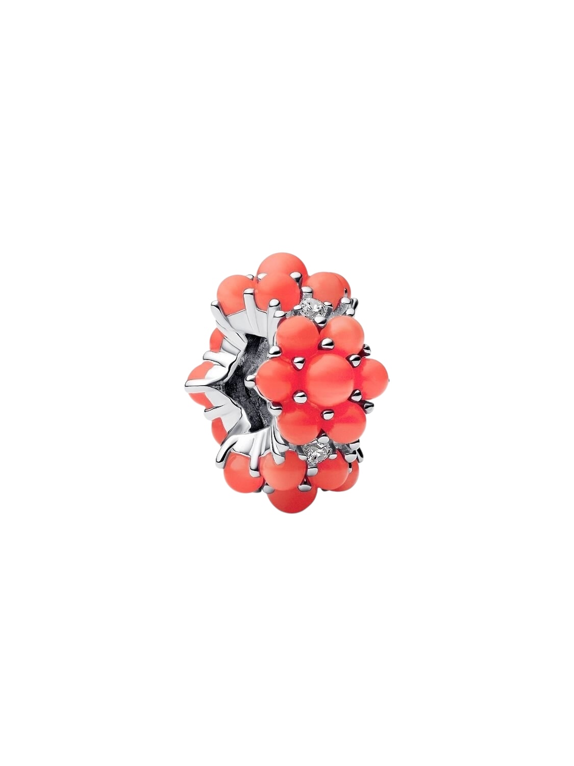 Charm Océano de Color Coral Plata de Primera Ley 793897C01