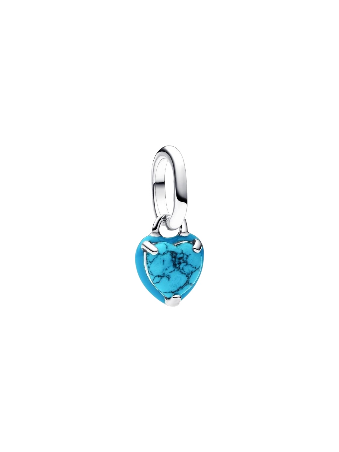 Charm Mini Colgante Corazón Turquesa Plata de Ley 793827C01
