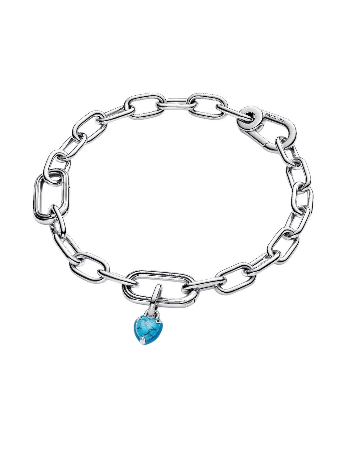 Charm Mini Colgante Corazón Turquesa Plata de Ley 793827C01 - Imagen 2