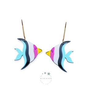 Pendientes Aro Pez de Arrecife