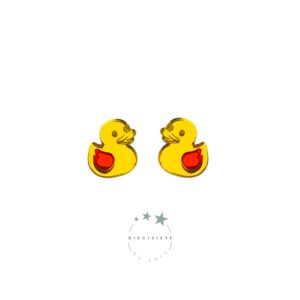 Pendientes Mini Patito de Goma