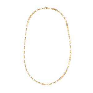 Collar Acero Dorado BoxChain 48cm