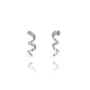 Pendientes Plata Swirl