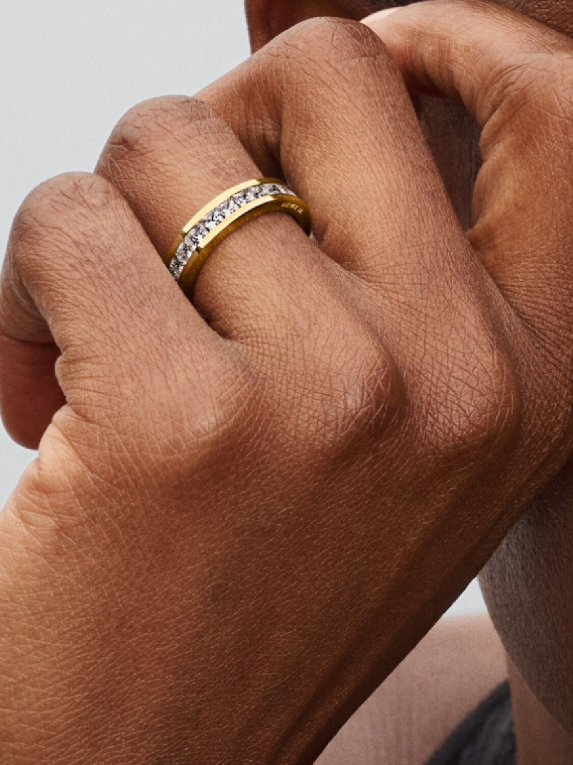 Anillo Canal Eternity Recubrimiento en Oro de 14k 163797C01 - Imagen 4