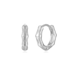 Pendientes Plata Aro Bambú