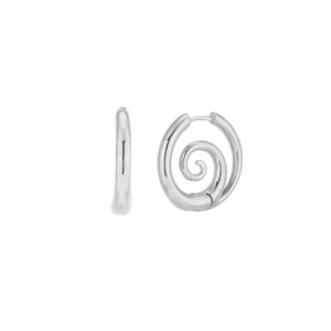 Pendientes Aro Acero Espiral
