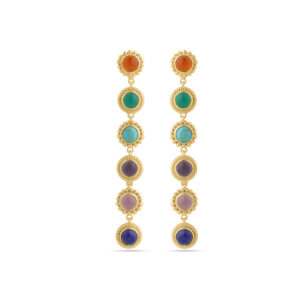Pendientes Bronce Largos Colores