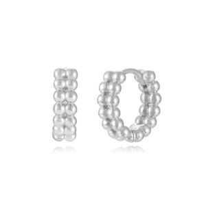 Pendientes Plata Aro Bolitas 13MM