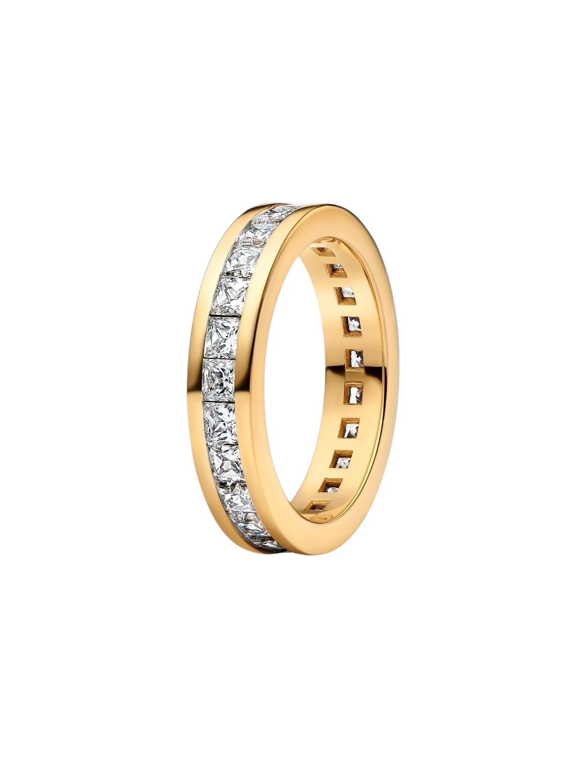 Anillo Canal Eternity Recubrimiento en Oro de 14k 163797C01