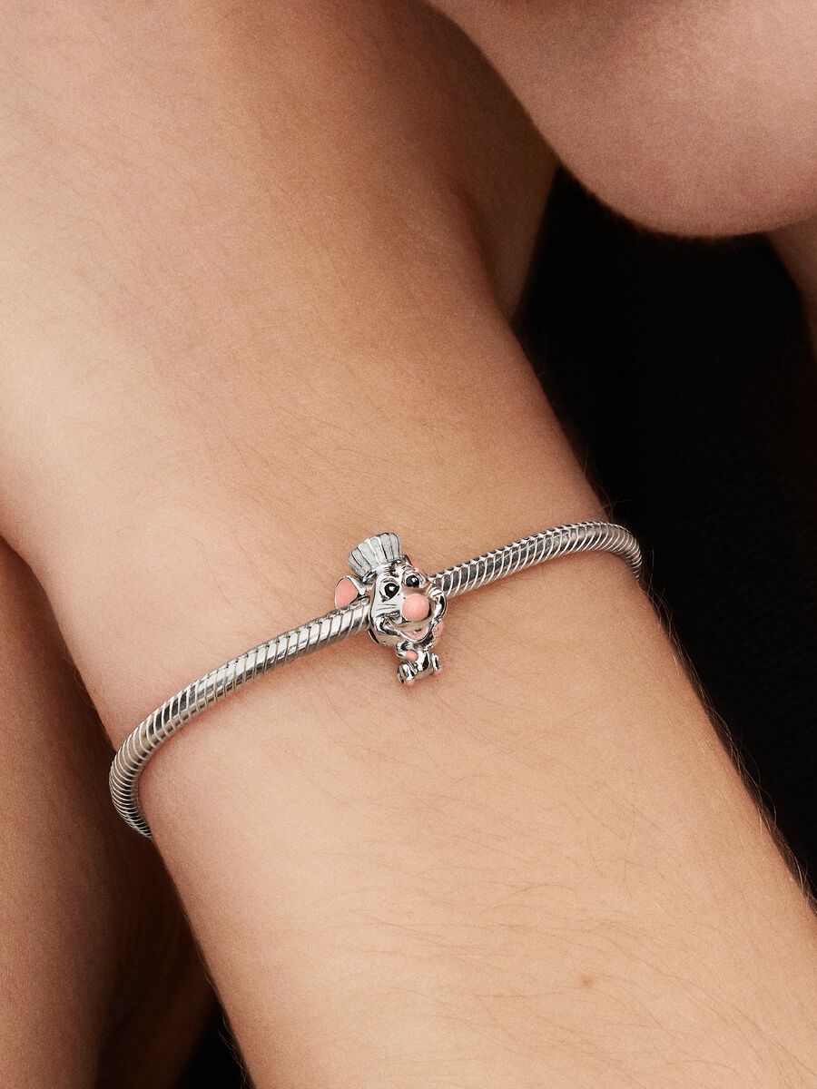 Charm Remy de Ratatouille de Disney PLata de ley 794022C01 - Imagen 3