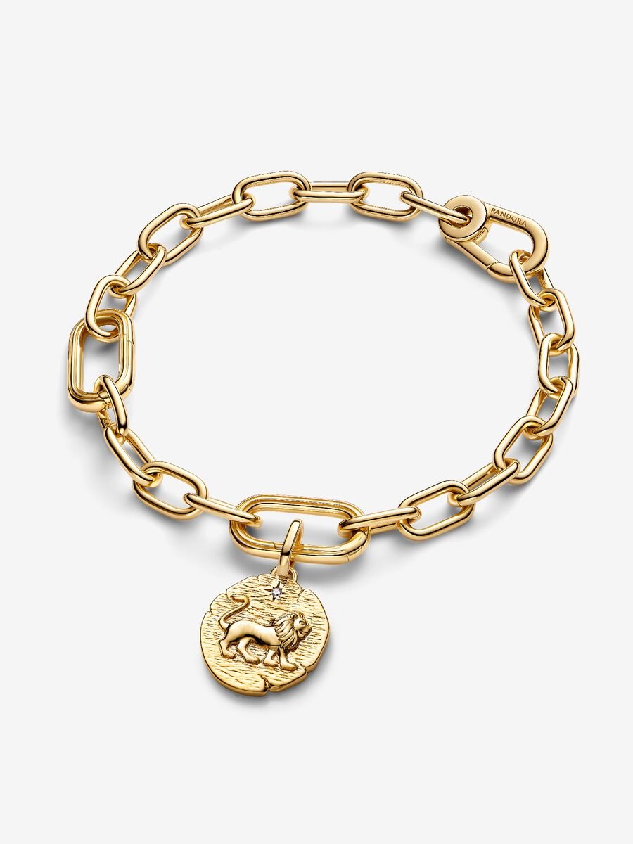 Charm Medallón León Recubrimiento en Oro de 14k 763974C01 - Imagen 4