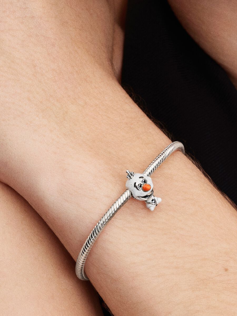Charm Olaf de Frozen de Disney PLata de ley 793978C01 - Imagen 5
